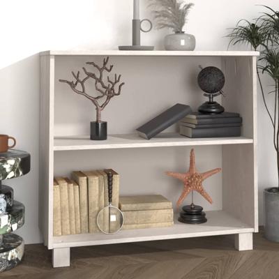 Dressoir HAMAR 85x35x80 cm massief grenenhout wit