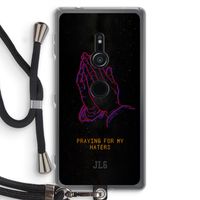 Praying For My Haters: Sony Xperia XZ2 Transparant Hoesje met koord