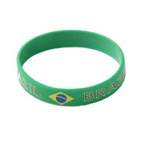 Siliconen polsbandje Brazilie - thumbnail