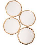 Les-Ottomans lot de quatre assiettes en céramique (27 cm) - Blanc - thumbnail