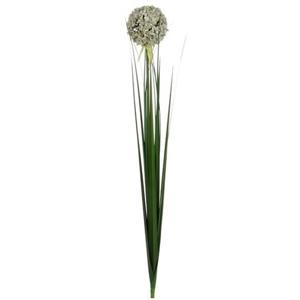 Kunstplant bloem - Allium/Sierui - kunstbloem/tak - 80 cm - wit