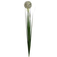 Kunstplant bloem - Allium/Sierui - kunstbloem/tak - 80 cm - wit