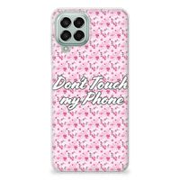 Samsung Galaxy M33 Silicone-hoesje Flowers Pink DTMP