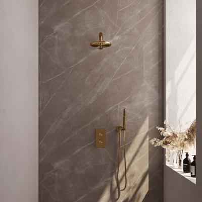 Thermostatische Inbouwdoucheset Brauer Gold Edition Rechthoekige Afdekplaat (Alle Opties)