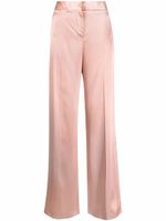 Alexander McQueen pantalon ample à effet satiné - Rose - thumbnail