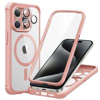 iPhone 15 Pro Max Armor Tough Case (HaloLock) - Clear Pink