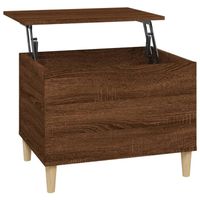 The Living Store Salontafel Lift-top - Bruineiken - 60 x 44.5 x 45 cm - Hout