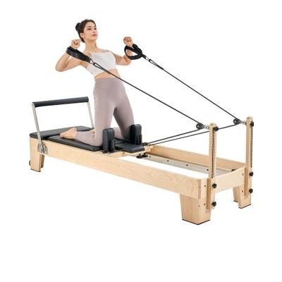 VEVOR Pilates Reformer Pilates Machine Home Gym Fitnessapparatuur Hout