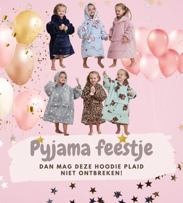Draagbare dekens met mouwen voor kinderen-Deken ijsjes