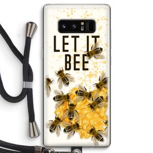 Let it bee: Samsung Galaxy Note 8 Transparant Hoesje met koord