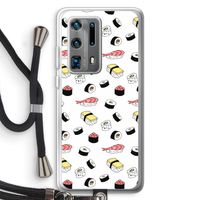 Sushi time: Huawei P40 Pro Plus Transparant Hoesje met koord