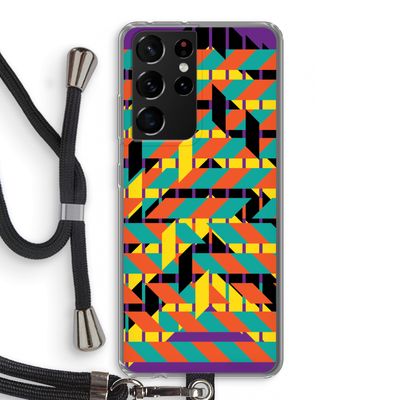 Skew Bee 2: Samsung Galaxy S21 Ultra Transparant Hoesje met koord