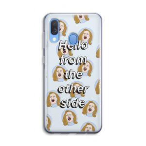 Hello: Samsung Galaxy A40 Transparant Hoesje