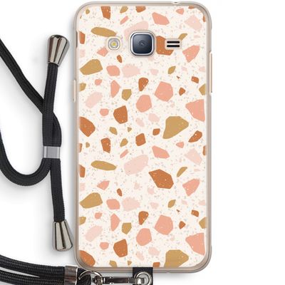Terrazzo N°18: Samsung Galaxy J3 (2016) Transparant Hoesje met koord
