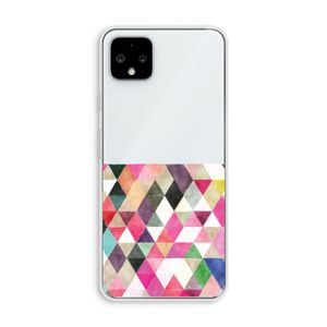 Gekleurde driehoekjes: Pixel 4 XL Transparant Hoesje