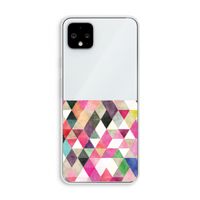 Gekleurde driehoekjes: Pixel 4 XL Transparant Hoesje