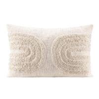 2e Halve Prijs Leen Bakker - Sierkussen Mels - Off-white - 40x60 Cm - Polyester - Wit