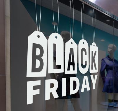 Etalage sticker Black Friday