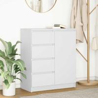 Dressoir met lades 71x35x84 cm spaanplaat wit Dressoir met lades 71x35x84 cm spaanplaat wit
