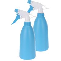 Plantenspuit - 2x - blauw - 480 ml - kunststof - 11 x 8 x 23 cm - plantensproeier