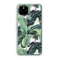Bananenbladeren: Google Pixel 5 Transparant Hoesje