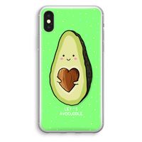 Avocuddle: iPhone XS Transparant Hoesje Avocuddle: iPhone XS Transparant Hoesje