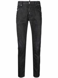 DSQUARED2 jean skinny à effet usé - Noir