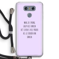 Sprong: LG G6 Transparant Hoesje met koord
