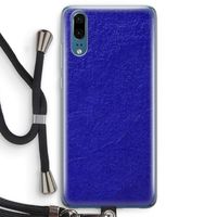 Majorelle Blue: Huawei P20 Transparant Hoesje met koord