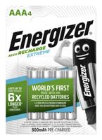 Batterij oplaadbaar Energizer 4xAAA 800mAh | 12 stuks