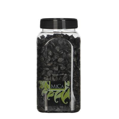 Marbles antraciet fles 1 kilogram - Mica decorations