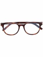 Saint Laurent Eyewear lunettes de vue SL523 à monture ovale - Marron