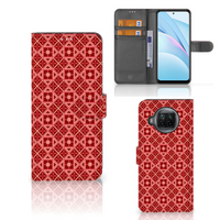 Xiaomi Mi 10T Lite Telefoon Hoesje Batik Rood - thumbnail