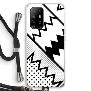 Pop Art #5: Oppo A94 5G Transparant Hoesje met koord
