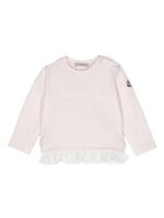 Moncler Enfant t-shirt à logo imprimé - Rose