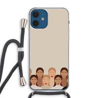 Girls girls girls: iPhone 12 Transparant Hoesje met koord