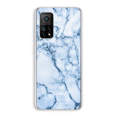 Blauw marmer: Xiaomi Mi 10T 5G Transparant Hoesje