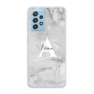 Ivory Marble: Samsung Galaxy A73 Transparant Hoesje
