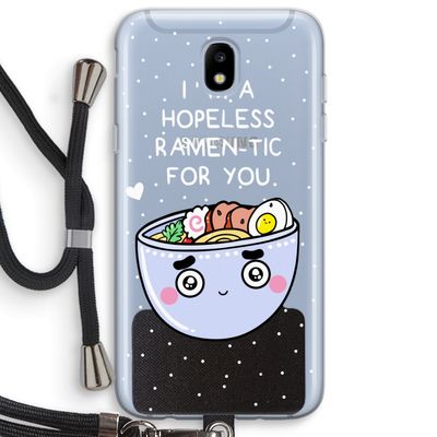 I'm A Hopeless Ramen-Tic For You: Samsung Galaxy J5 (2017) Transparant Hoesje met koord