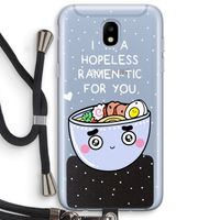 I'm A Hopeless Ramen-Tic For You: Samsung Galaxy J5 (2017) Transparant Hoesje met koord