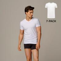 Bamigo Johnson Slim Fit T-shirts V-Hals Wit (7-pack)