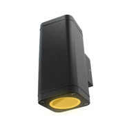 Schuttinglamp LED 2x3Watt ZWART 230Volt IP65 dimbaar Schuttinglamp LED 2x3Watt ZWART 230Volt IP65 dimbaar