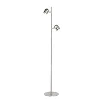 Ovale nickel vloerlamp