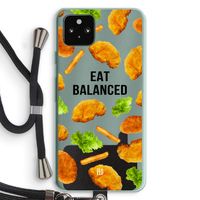 Eat Balanced: Pixel 5a 5G Transparant Hoesje met koord