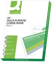 Q-CONNECT kopieerpapier, ft A3, 80 g, pak van 500 vel, wit - thumbnail
