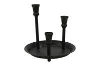 Countryfield kandelaar jeno H 25 cm zwart