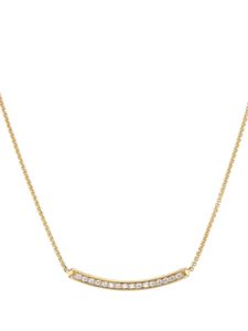 David Yurman collier Petite Pavé Bar en or 18ct