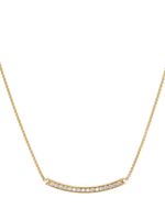 David Yurman collier Petite Pavé Bar en or 18ct