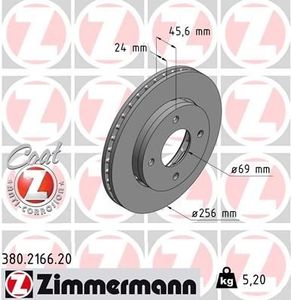 Remschijf Coat Z 380216620