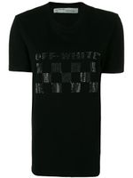 Off-White t-shirt à logo strassé - Noir